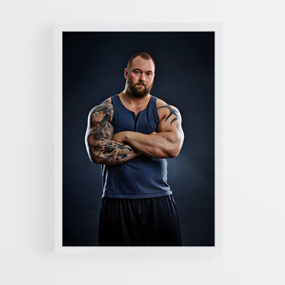 Poster Force de Titan – affiche Powerlifting (vue 3)